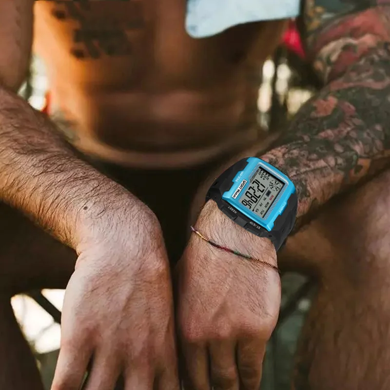 Часы мужские электронные водонепроницаемые с шагомером 50 м |