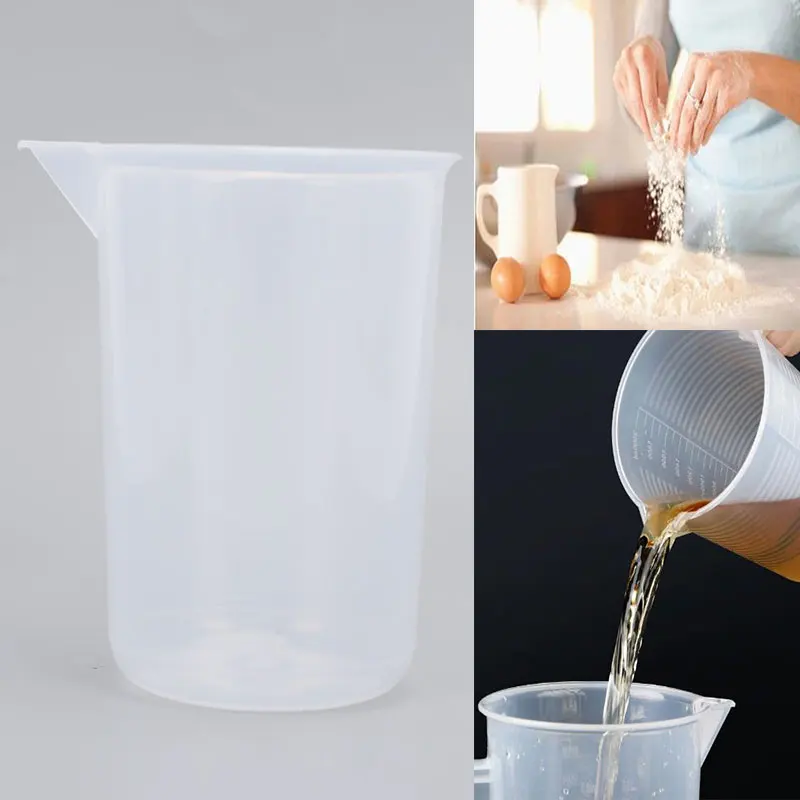 400 мл Пластик мерный стакан для выпечки лабораторные расходные материалы Кухня