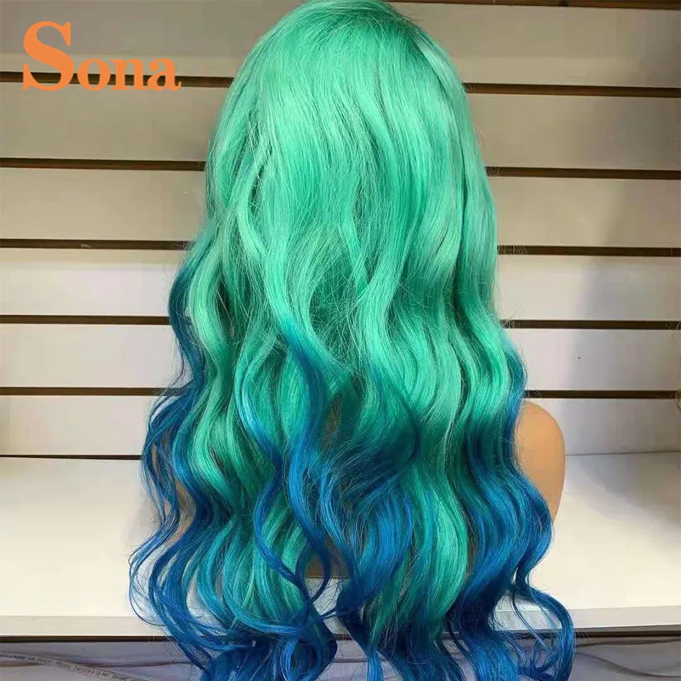 Парики блонд на сетке для женщин фронтальные волнистые 13X4 2 оттенка с эффектом