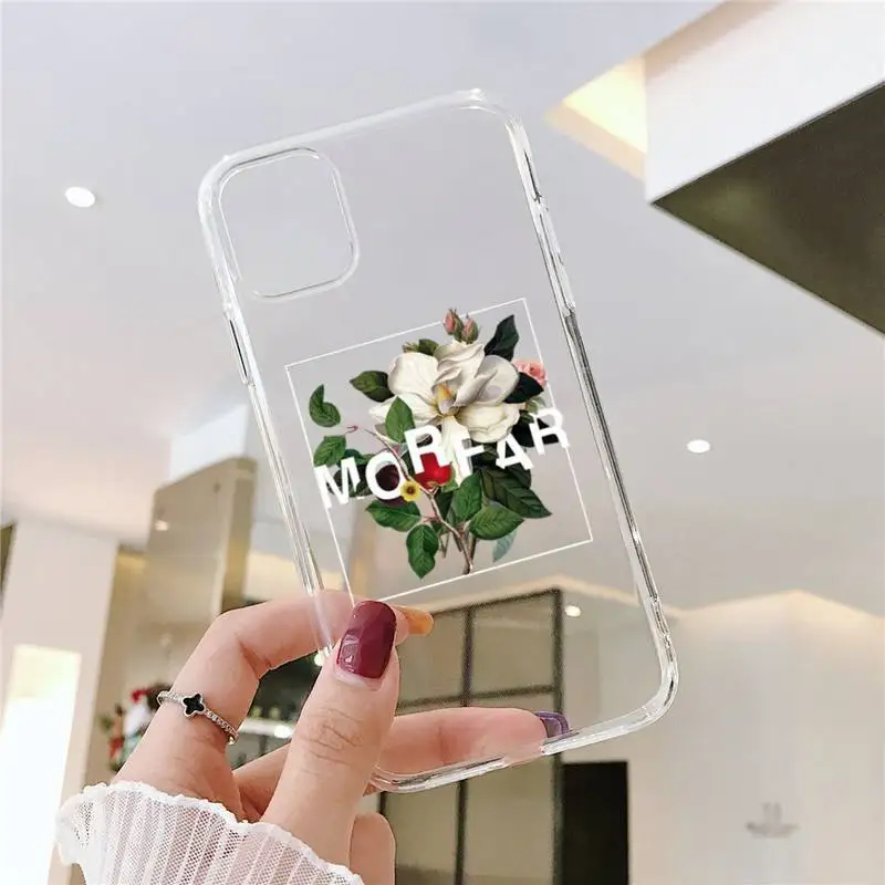 

Flower rose daisy sunflower love art Phone Cases Transparent for iPhone 6 7 8 11 12 s mini pro X XS XR MAX Plus SE cover funda