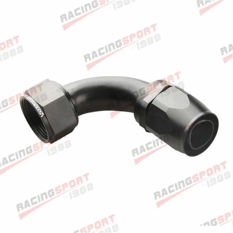 

-20 AN 20AN 90 Degree Swivel Hose End Fitting Adaptor black Aluminum