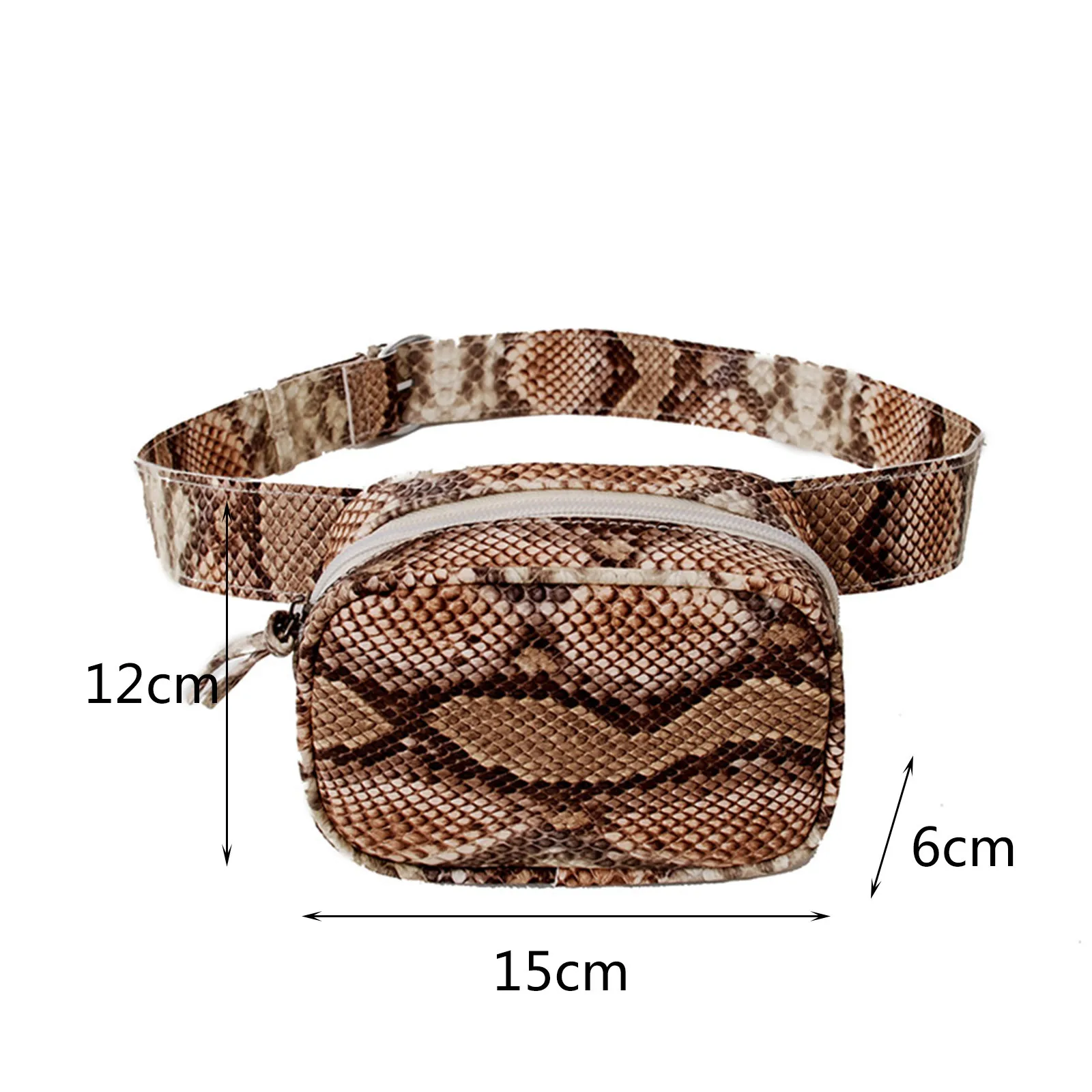 

Fashion Ladies Belt Chest Bag Waist Packs Shoulder Messenger Waist Bag Women Serpentine Black/Brown Crocodile Pattern Gray/Khaki