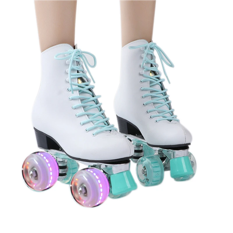 Новые взрослые двойные роликовые коньки RENIAEVER для взрослых женские