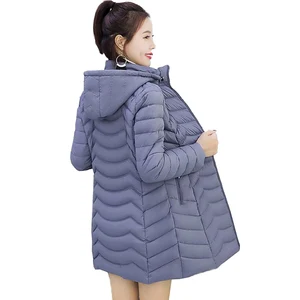 Новинка 2019, Женская куртка с хлопковой подкладкой, зимние парки, женская верхняя одежда с капюшоном, Женская облегающая пуховая хлопковая куртка, повседневные теплые пальто, 2907