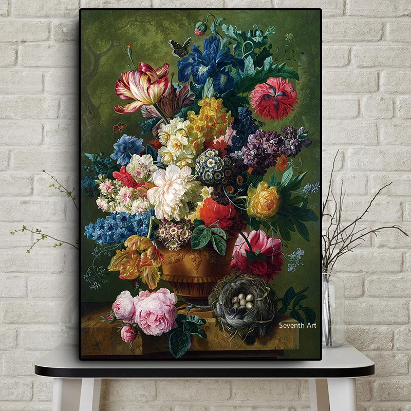 

Classic Roses Oil Painting on Canvas Art Cuadros Valentine's Day Decor Posters and Prints Nordic Wall Picture for Living Room