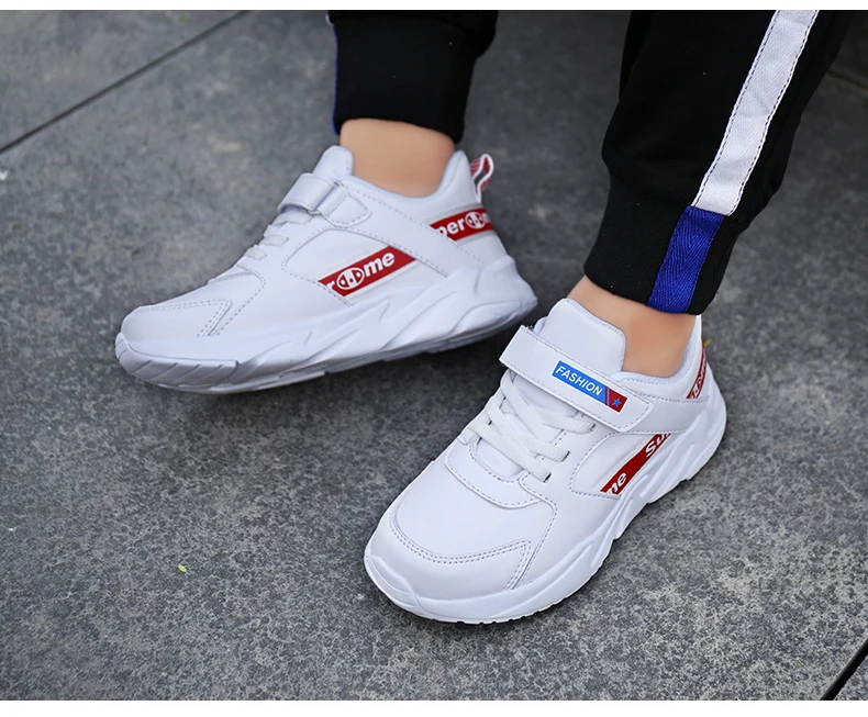 Autumn and winter leather sneakers cheap boys shoes casual shoes