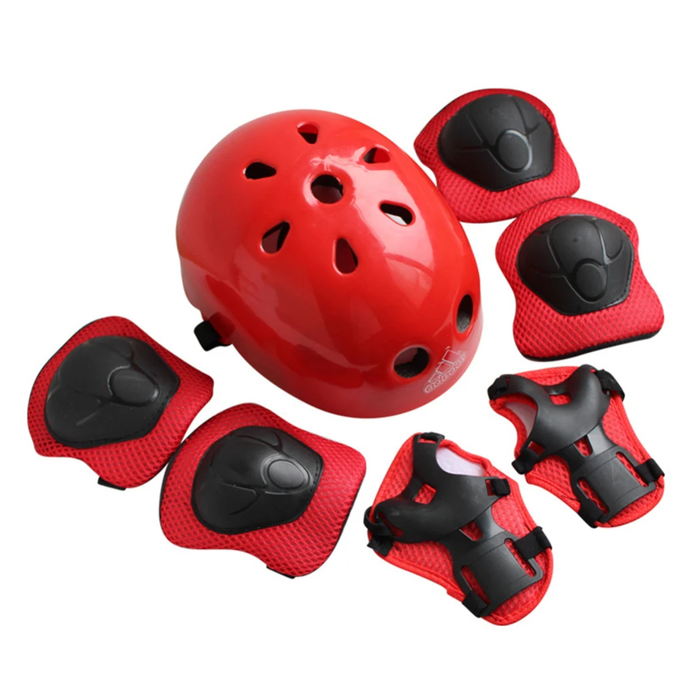 Детский защитный шлем передач для катания на коньках комплект из 7 предметов