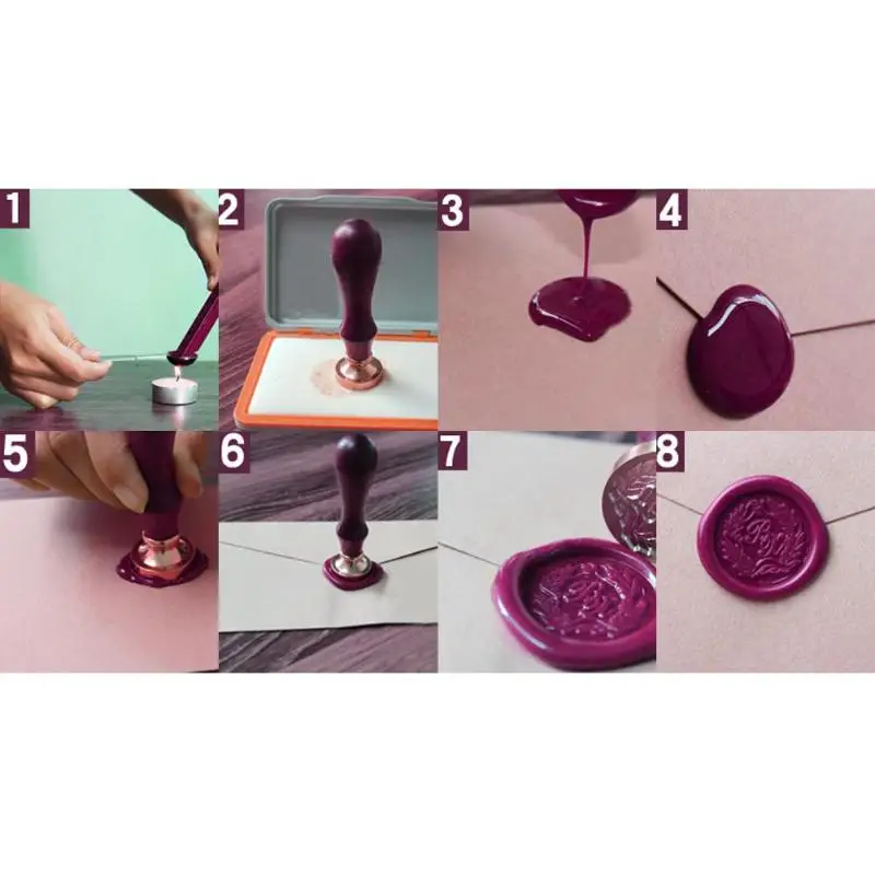 Воск в стиле ретро с деревянной ручкой для запечатывания|Штампики| |