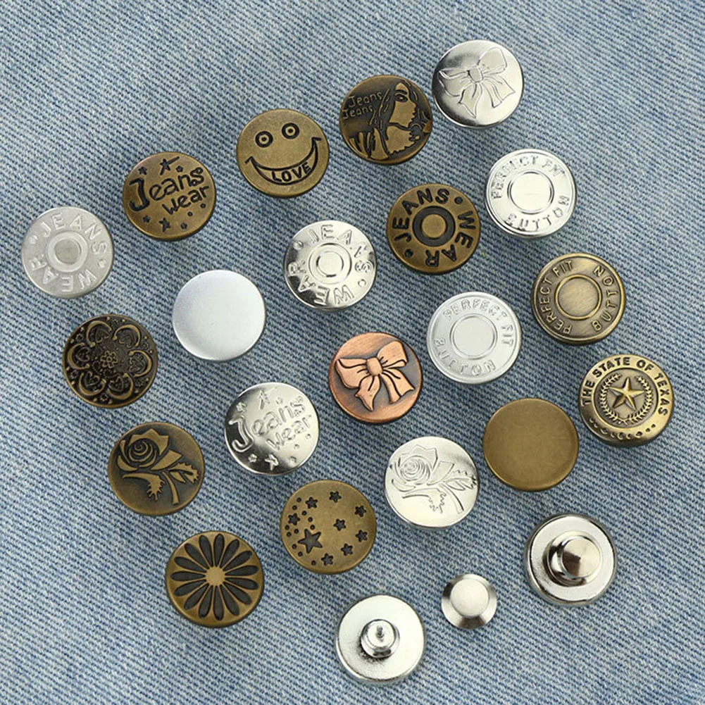 2 комплекта металлические застежки для брюк и джинсов|Пуговицы| |