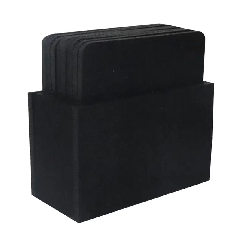 

10Pcs Felt Drink Coaster Set with Holder Modern Decorative Coasters