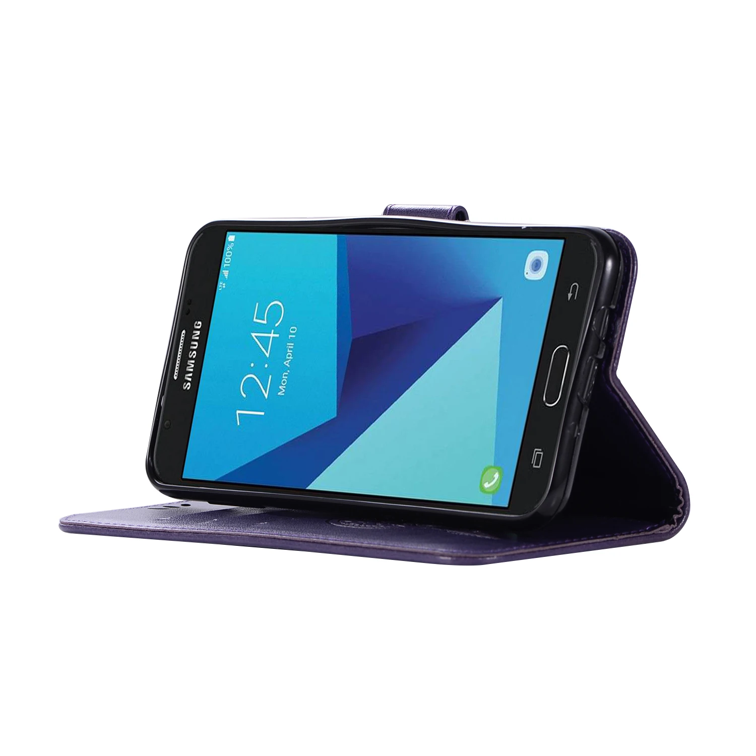 Флип кейс для Samsung Galaxy J3 2017 J327 кожаный чехол телефона версия США Prime