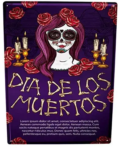 

Sheet Metal Sign Fun Dia de Los Muertos