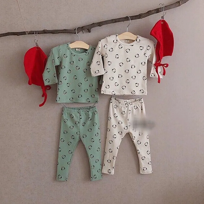 

Autumn Baby Boys Girls Cartoon Little bear Clothes Sets Baby Pure Cotton Romper infant kids cute toddler Tops+Pants+hat Clotthes