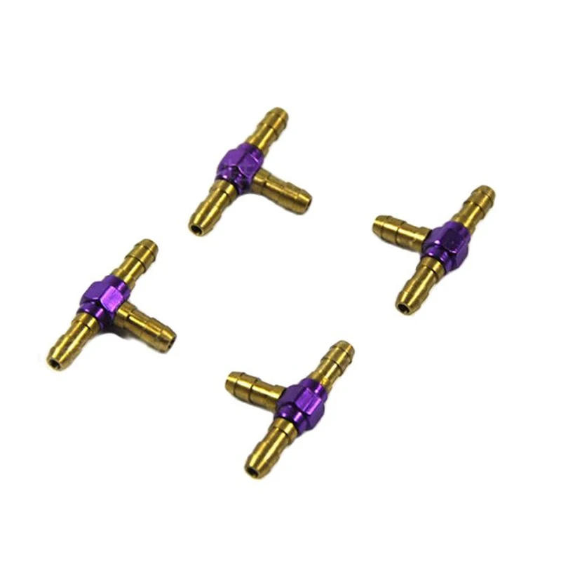 4 шт., Т-образный металлический соединитель для топливного бака, 3,5x2 мм