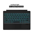Подходит для клавиатуры Microsoft Surface Pro Pro34567, семь цветов, Bluetooth-клавиатура с подсветкой
