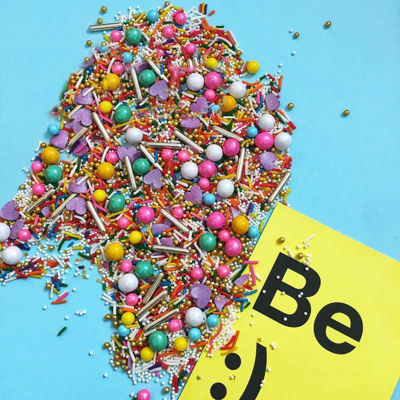 Съедобные Цветной Сахар Бусины разнообразных жемчужных сахарные шарики помадка