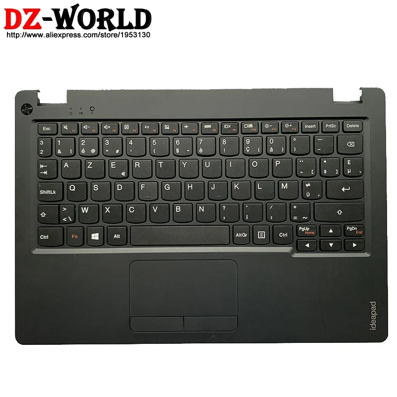 

Новая/оригинальная оболочка с крышкой для рук, черный верхний чехол с клавиатурой из Бельгии, сенсорная панель для Lenovo Ideapad 100S-11IBY Laptop 5CB0K48381