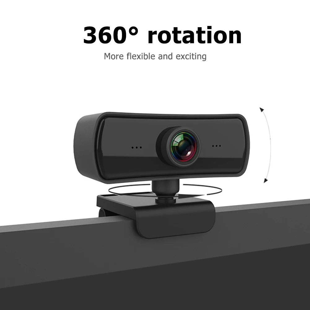 

Video Conference Live Streaming Web Camera with Microphone 1080P HD USB Webcam Widescreen Video Work Home Accessories