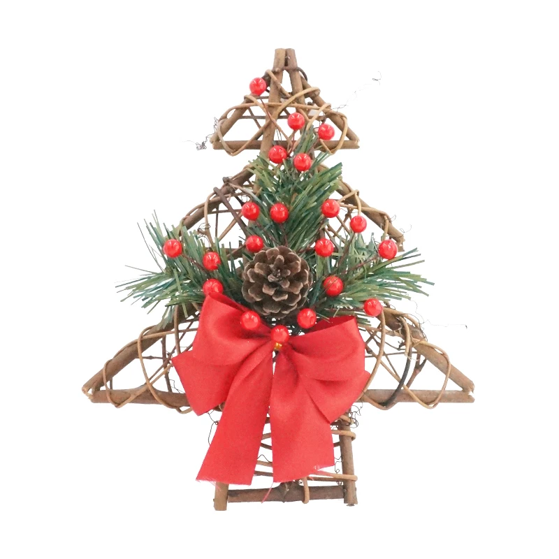 Венок на рождественскую елку для домашнего декора 30 см украшение стену окно шкаф