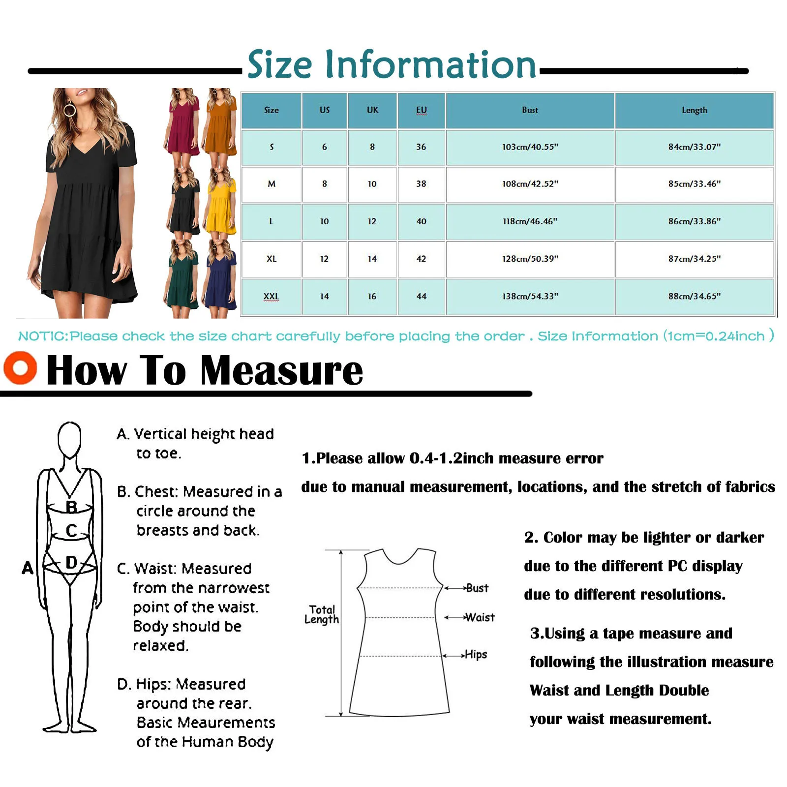 

dresses for women 2021 Fashion Pure Color Loose Dress Short Sleeve V-Neck Dress vestido de mujer