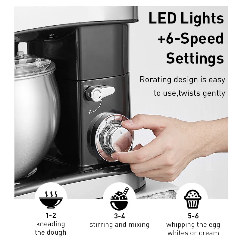 zhoutu 1500w planetary mixer with 5 5l stainless steel bowl kitchen stand mixer meat grinder juicer blender cake food processor free global shipping