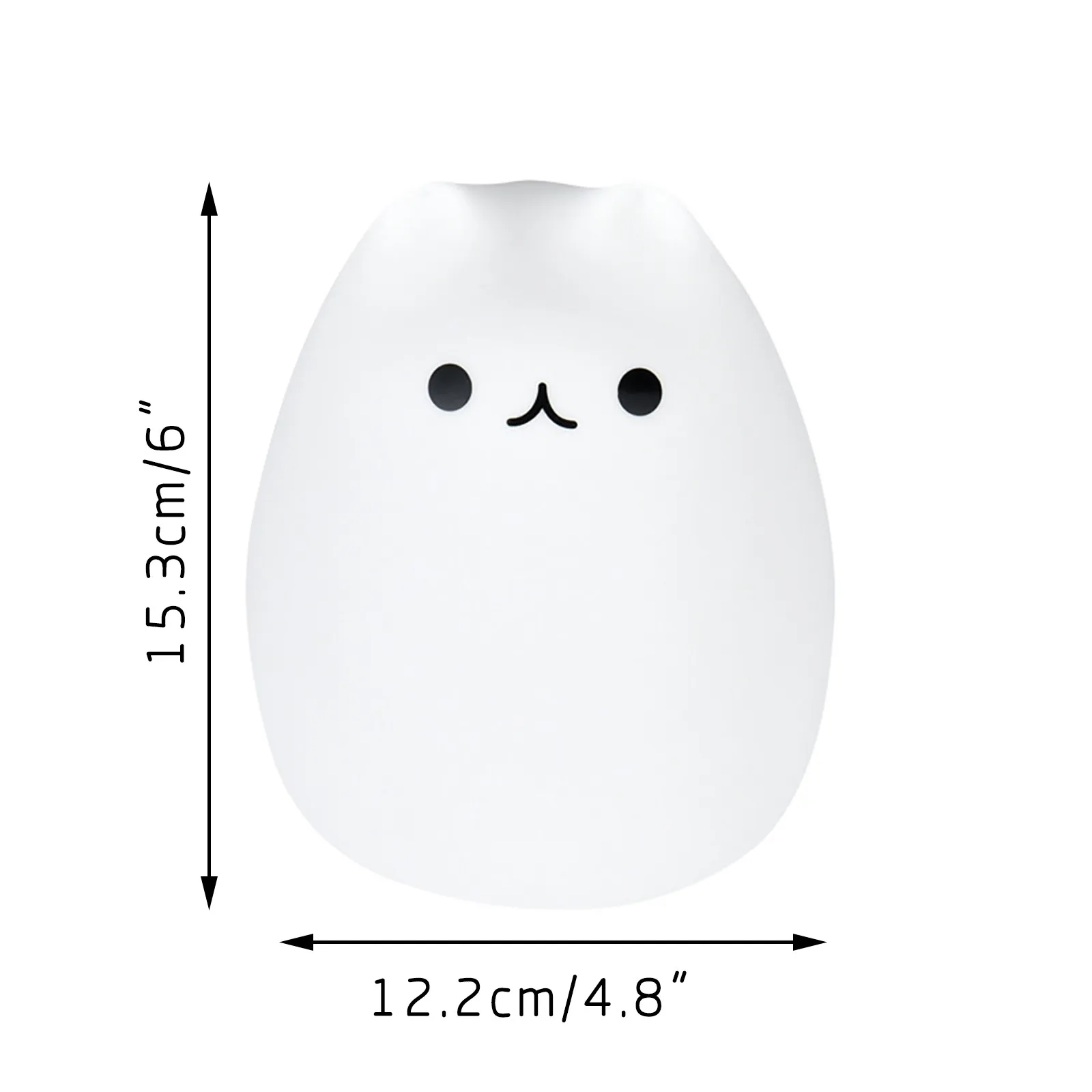 

USB Silicone Cat LED Children Animal Night Light Soft Cartoon Baby Nursery Lamp Popular cat discoloration Decorative lights