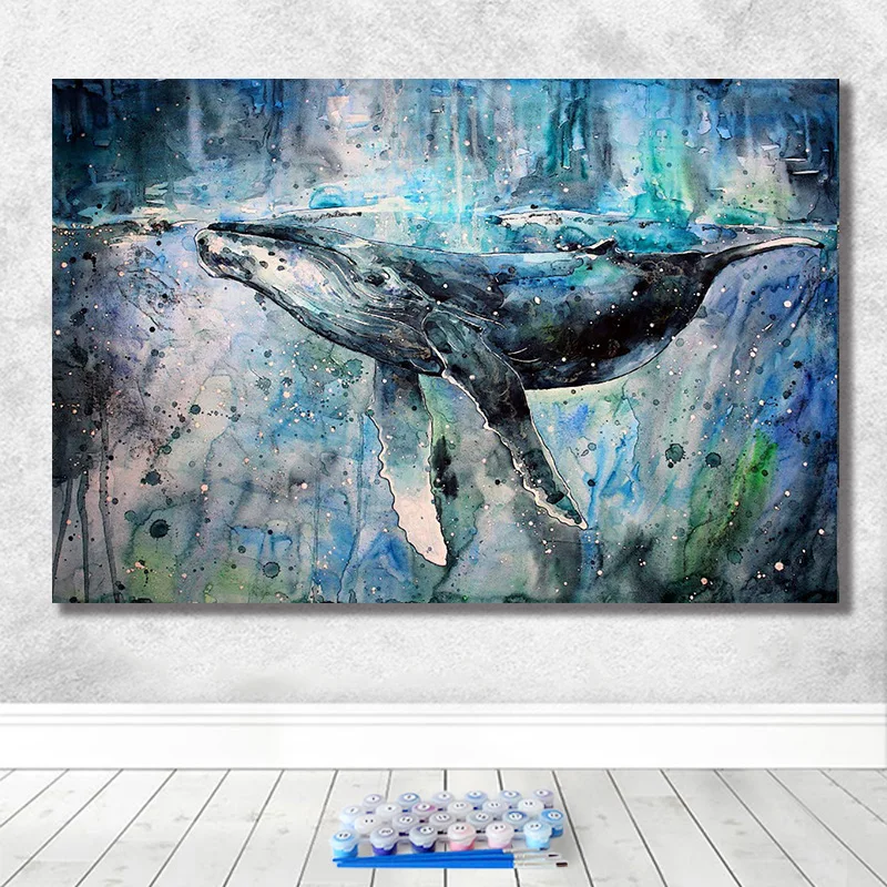 DIY Рисование по номерам фото рисунок сравнению с инструментарий для рисования