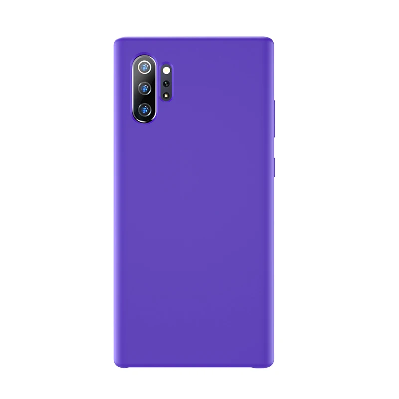 Фиолетовый Чехол для samsung Note 10 Plus, силиконовый мягкий чехол на заднюю панель для samsung Galaxy S8, S9, S10 Plus, S10e, Note 10 Plus, 5G, 8, 9, чехол - Цвет: Фиолетовый