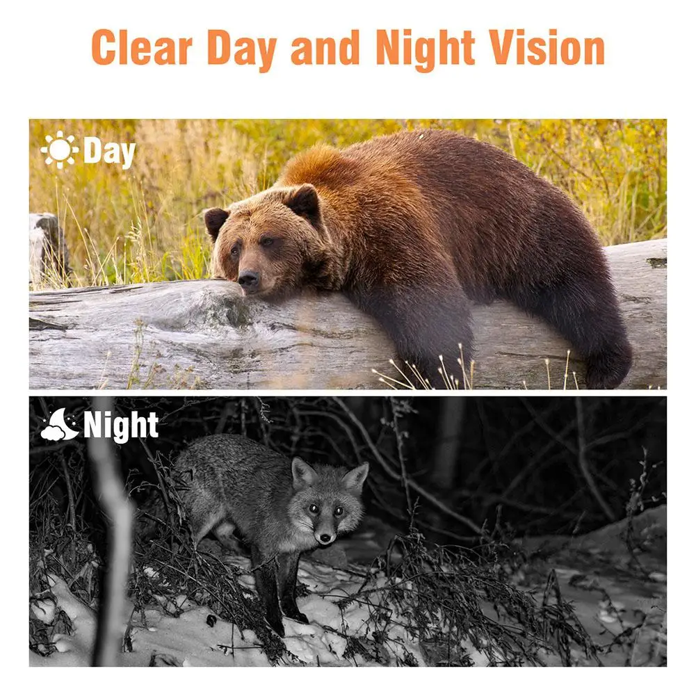 

Trail Camera Waterproof 20MP Camera with IR Night Vision Motion Cams for Wildlife Monitoring Home Security