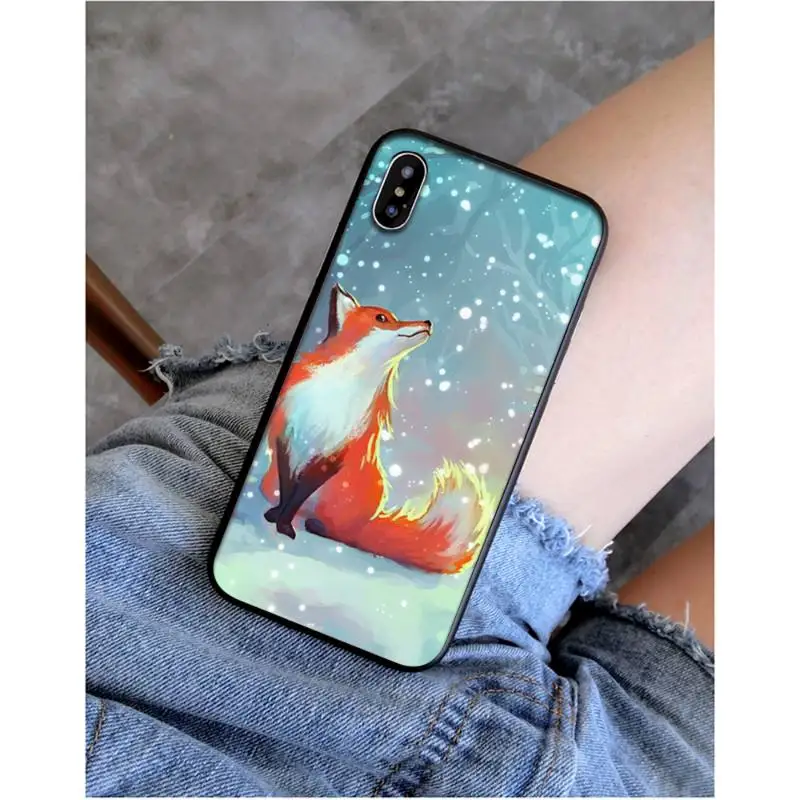 

YNDFCNB Animal fox in the wild Autumn Luxury Unique Phone Cover for iphone 11 Pro Max X XS MAX 6 6s 7 8 plus 5 5S 5SE XR SE2020