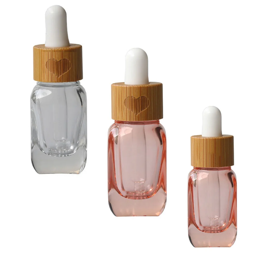 

3PCS Fillable Essential Oil Cosmetics Bottle Empty Glass Dropper Sub Bottle