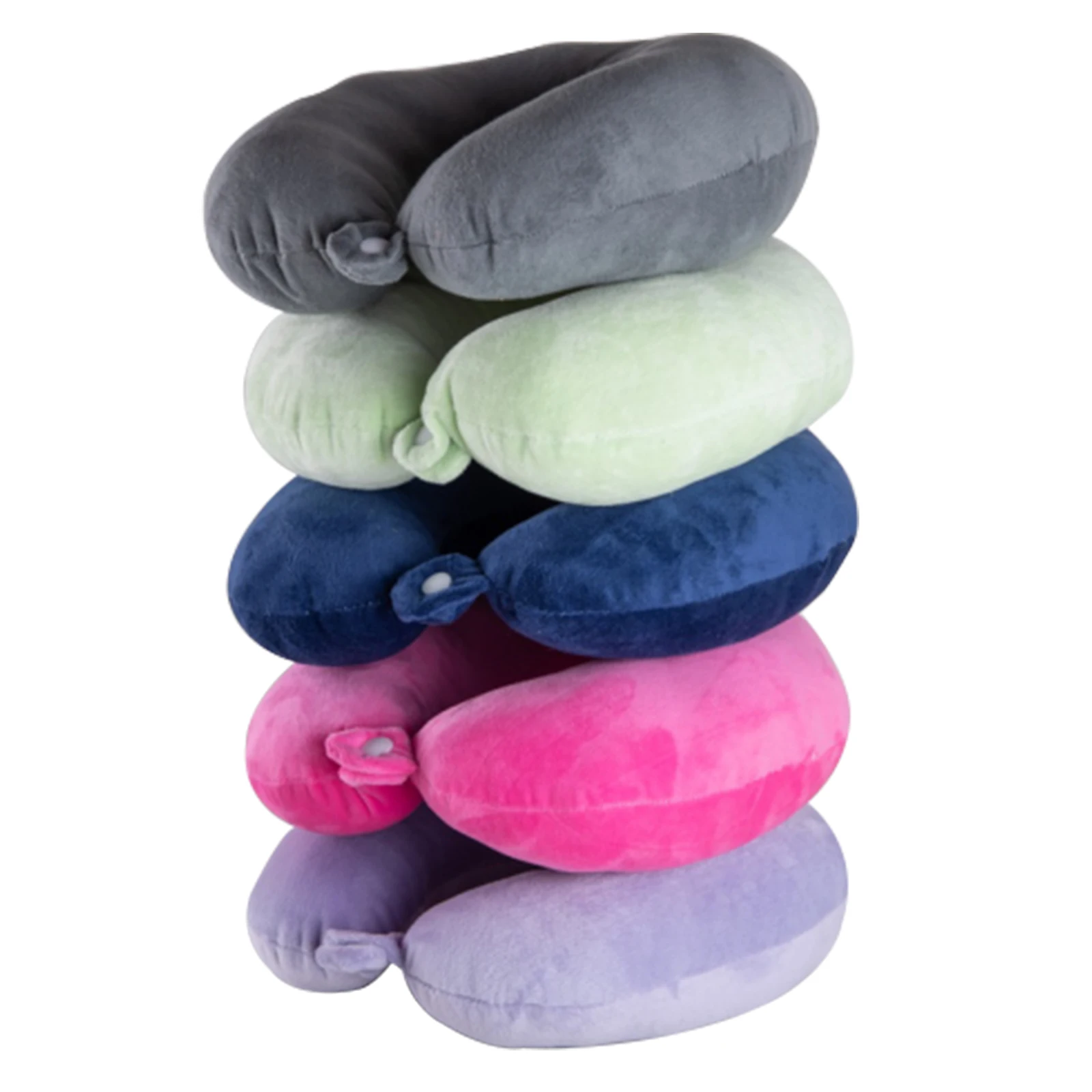 MISSJIAN Breathable Comfortable Neck Pillow Velour Soft U Shaped Pillow,Neck Support Cushion,Suitable for Head and Neck Support
