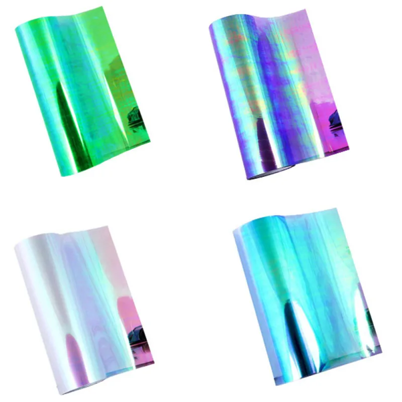 Блестящие хамелеоновые Автомобильные фары 30 см X 1 м задние прозрачная пленка