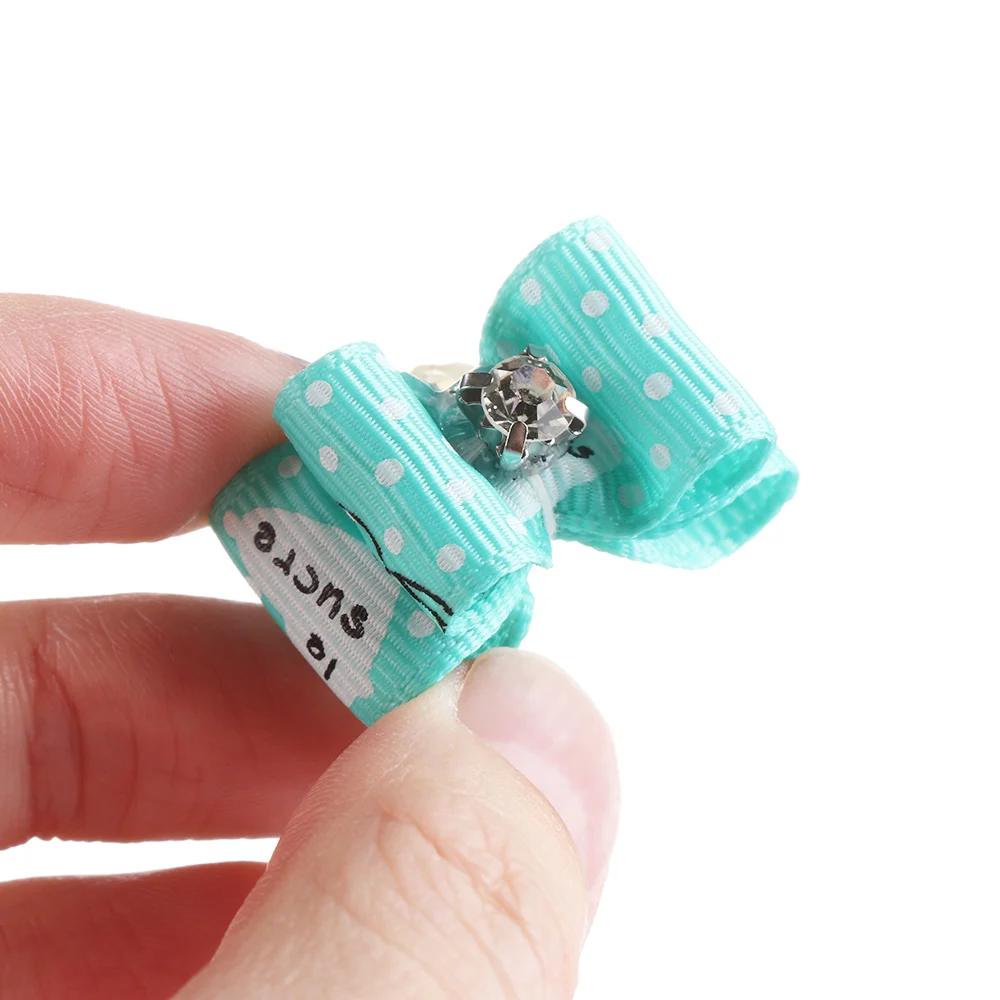 10 шт. ручная работа для ухода за кошкой кружевная Шпилька с галстуком-бабочкой и