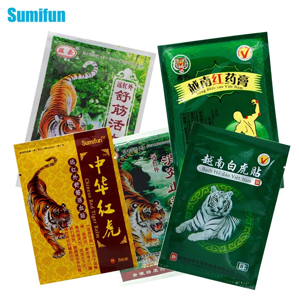 Пластырь с тигровым бальзамом для лечения артрита 48 шт./5 типов|Пластыри