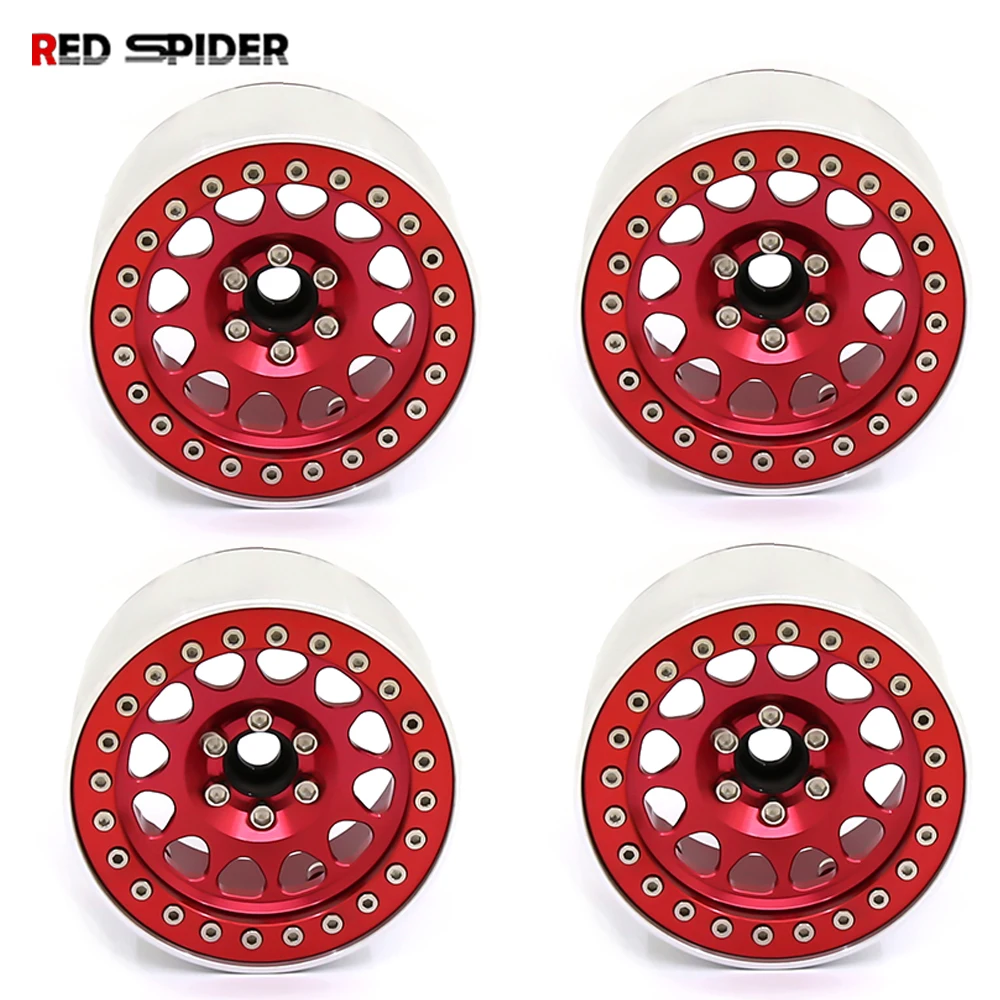 

4PCS 2.2inch Metal Beadlock 12-Spokes Wheel Rim for RC Crawler Car Traxxas TRX4 TRX6 Axial SCX10 90046 RR10 Wraith
