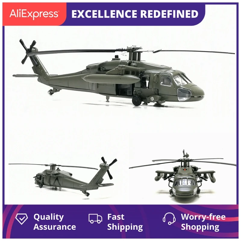 

Hot Alloy Diecast Black Hawk Armed Helicopter Fighter Model With Sound &Light Pull Back For Kids Toys Free Shipping With Box