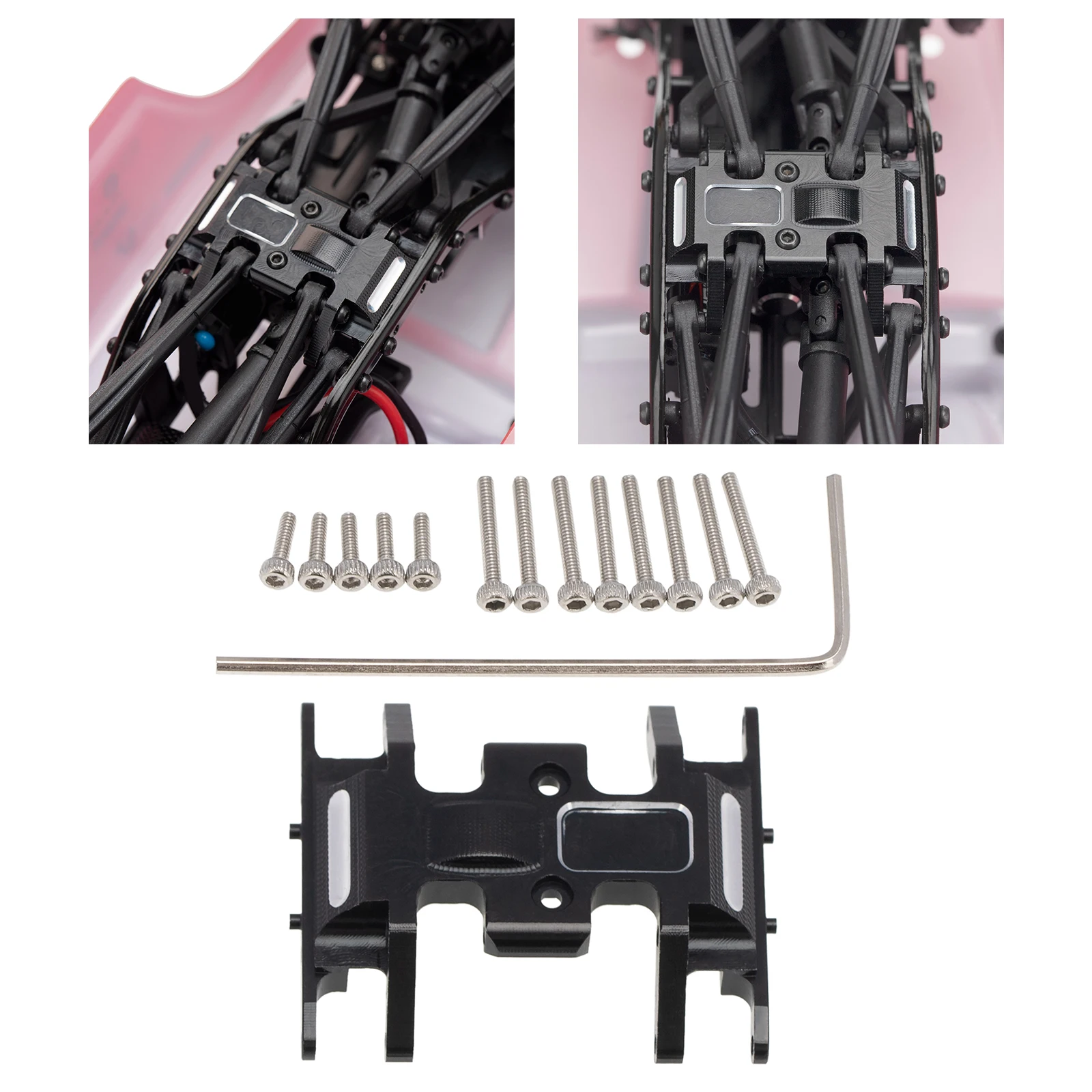 

RC Middle Chassis Mount Base for Axial SCX24 90081 Buggy Accs