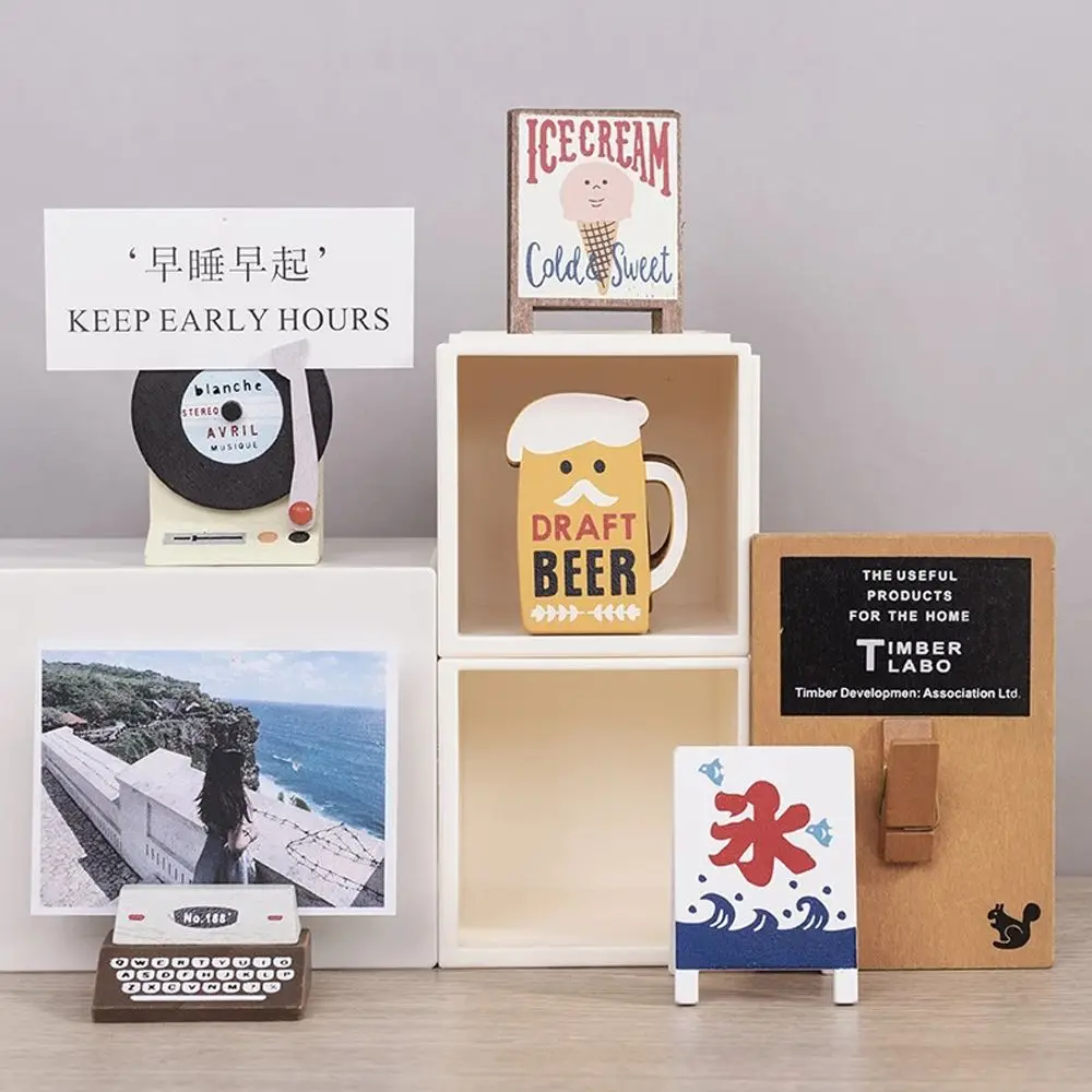 

Винтажный милый деревянный держатель для фотографий, кофе, пива, зажим для записей, папка, зажимы для свадебной вечеринки, настольный декора...