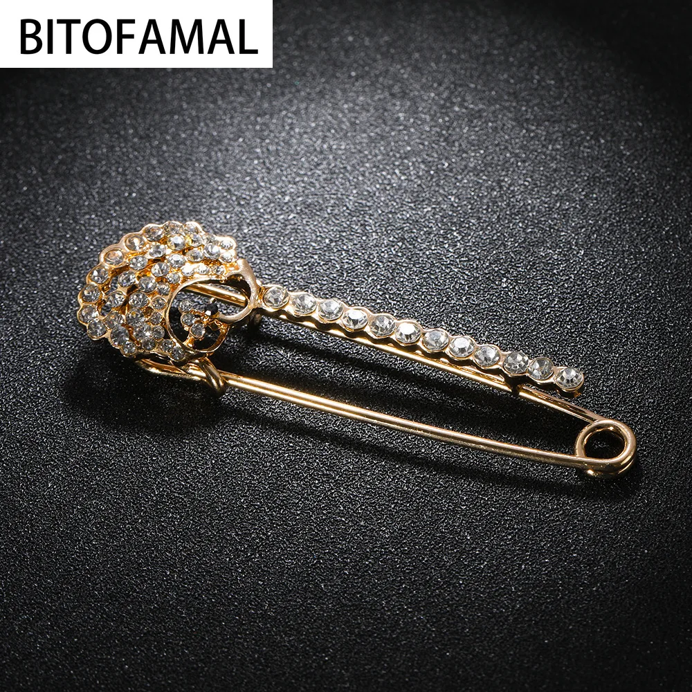 1 шт. трендовая брошь в форме короны с цветком высококачественные булавки из