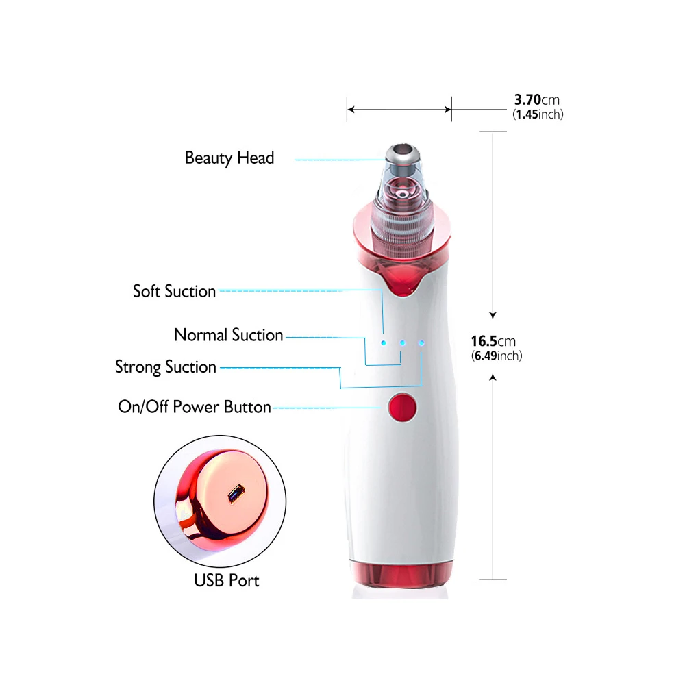 Инструмент для удаления чёрных точек Красота уход за кожей лица Электрический