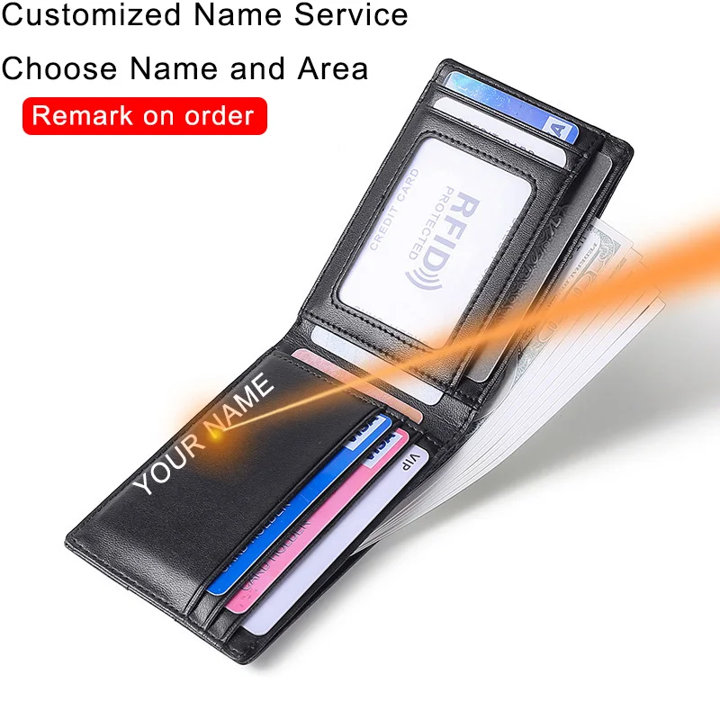 DIENQI высокое качество RFID Блокировка мужские кошельки зажим для денег Bags10