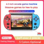 X1 4,3-дюймовые портативные игровые плееры ностальгическая классическая двойная встряхивательная игровая консоль с 10000 игровыми приставками для детского подарка