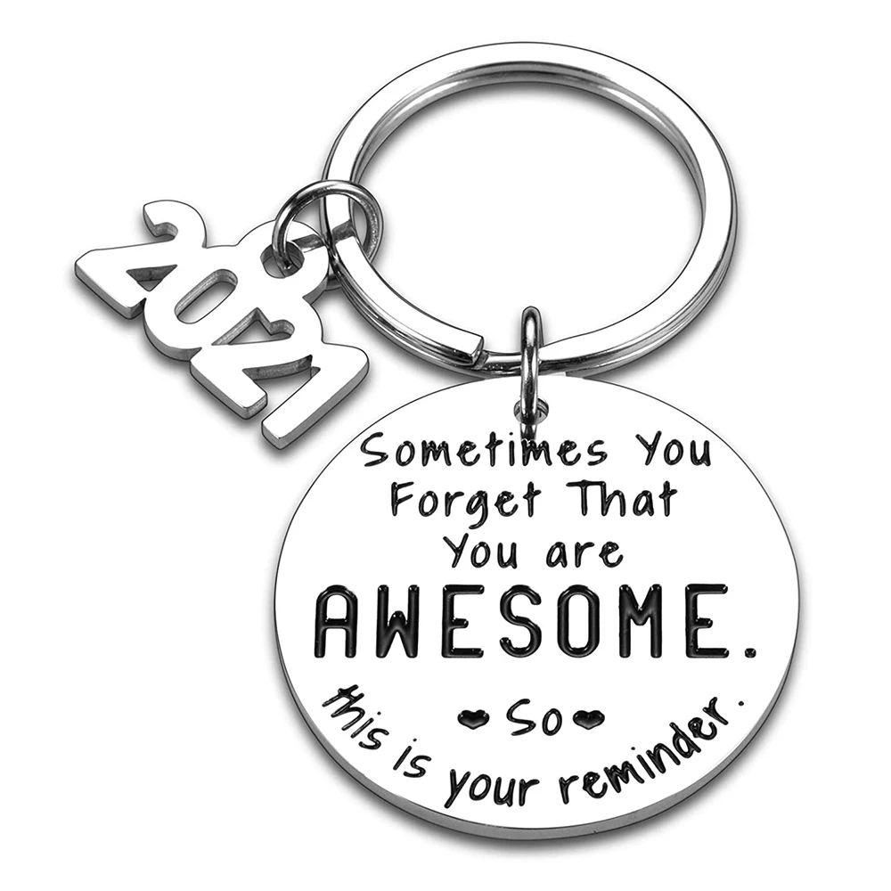 

Class of 2021 Senior 2021 Graduation Gifts Inspirational Keychain Grad Gift Motivational Encouragement Gifts for Women