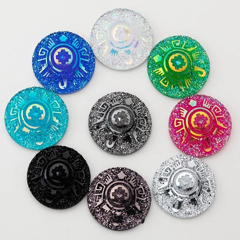 Круглые стразы Taidian 25 мм с кабошоном драгоценные камни плоской основой пришивные