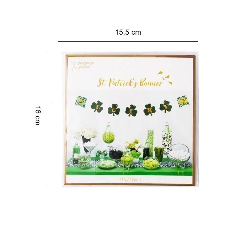 1pc 2m St.Patricks Day Beer Mug Banner Shamrock Lucky Letter Irish Party Decorations Birthday Wedding Shower | Дом и сад