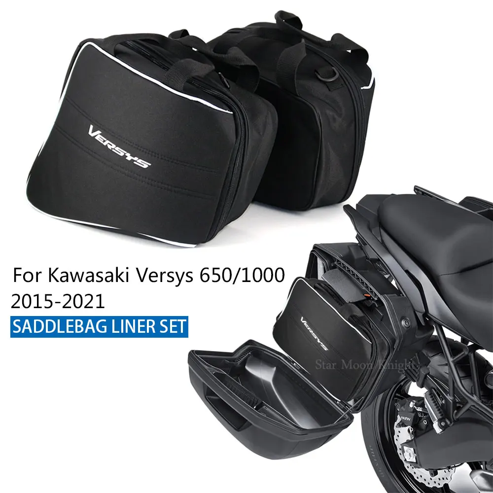 For Kawasaki versys 1000 650 Versys650 Versys1000 2020 2021 For Hard Liner Saddle Bags Travel Waterproof Inner Bag luggage bags