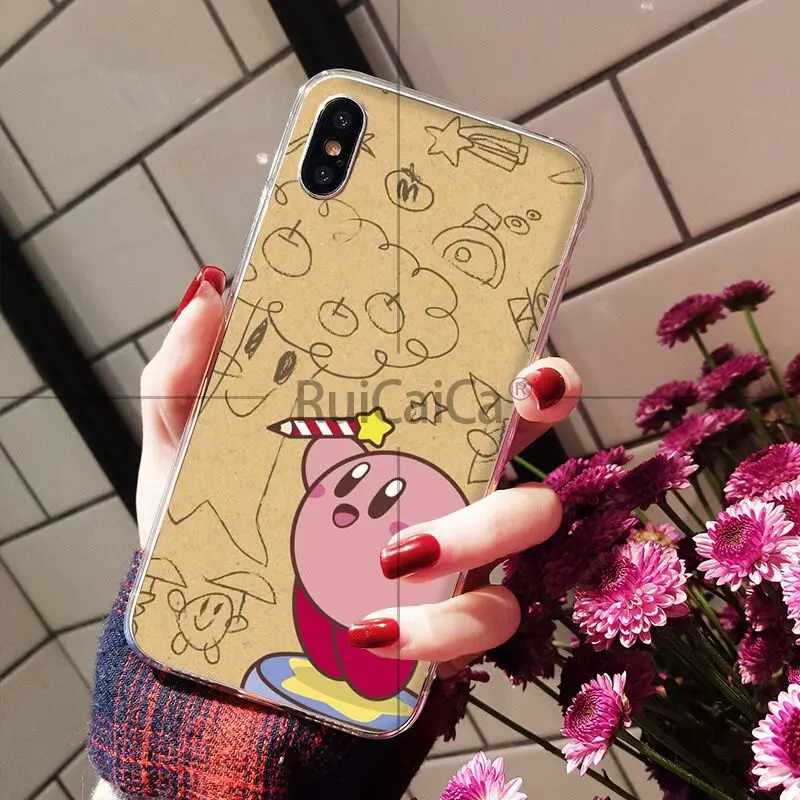 Ruicaica Game Kirby Series Coque Shell Phone Case for iPhone 5 5Sx 6 7 7plus 8 8Plus X XS MAX XR | Мобильные телефоны и