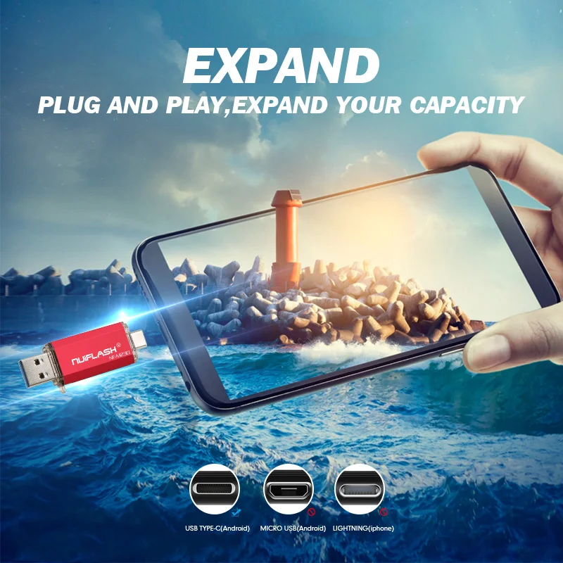 

USB C USB Flash Drive for Phone 16GB 32GB 64GB USB Stick 128GB 256GB U Disk for huawei TypeC Phone/Samsung USb C phone