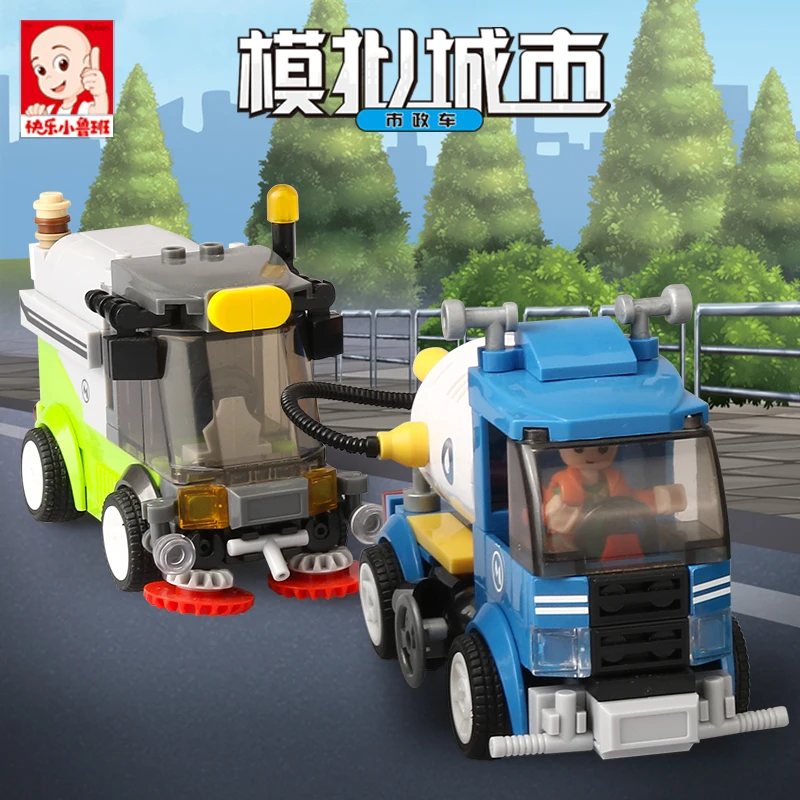 Строительный блок Sluban городской город большие транспортные средства автомобиль